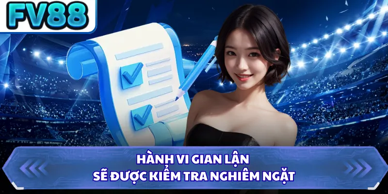 Hành vi gian lận sẽ được kiểm tra nghiêm ngặt