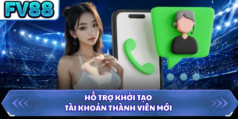 Hỗ trợ khởi tạo tài khoản thành viên mới