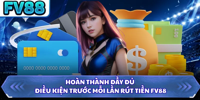 Hoàn thành đầy đủ điều kiện trước mỗi lần rút tiền FV88