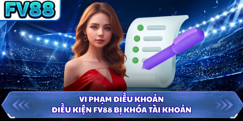 Vi phạm điều khoản điều kiện FV88 bị khóa tài khoản